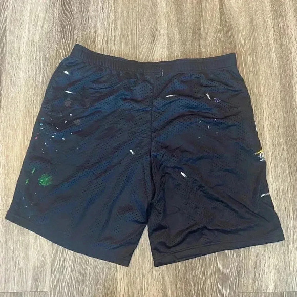 Mens NWT mnml Black Painted Mesh Shorts - XXXL - Picture 3 of 7